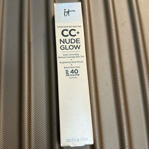 IT cosmetics your skin but better CC cream nude glow spf—tan rich—-1.08oz